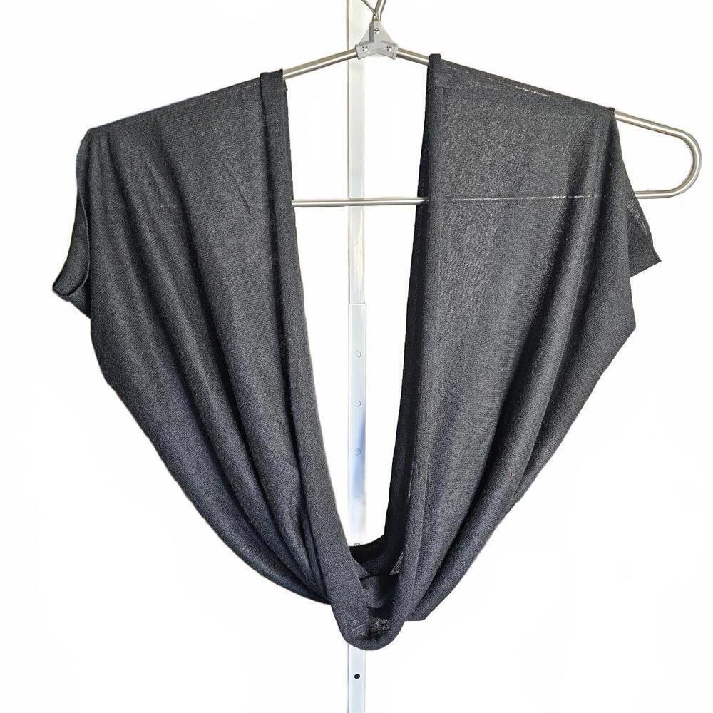 Lane Bryant Black Knit Infinity Scarf